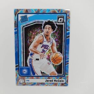 Jared McCain ~ 2025 Donruss ~ Optic Scope ~ Rated Rookie ~ Numbered 045/249